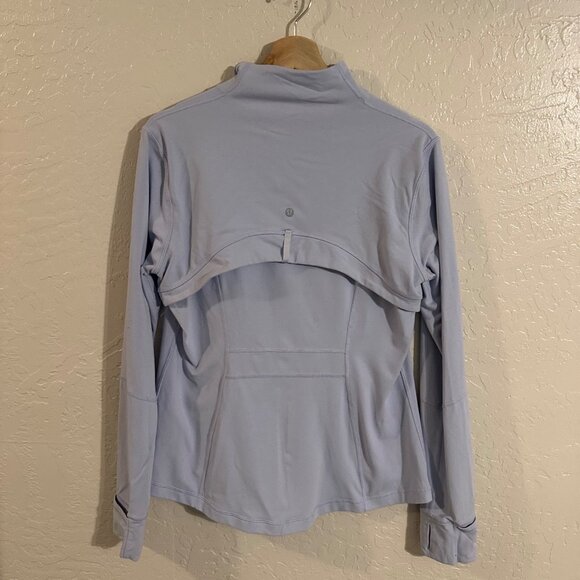 Lululemon Plus Size Baby Blue Long Sleeved Define Athletic Zip Up Jacket - Picture 8 of 10